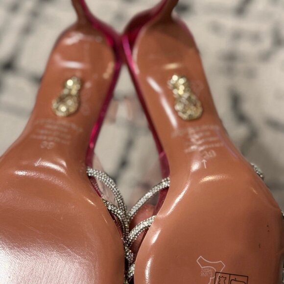 Aquazzura Gatsby 105 embellished slingback pumps - Picture 4 of 8